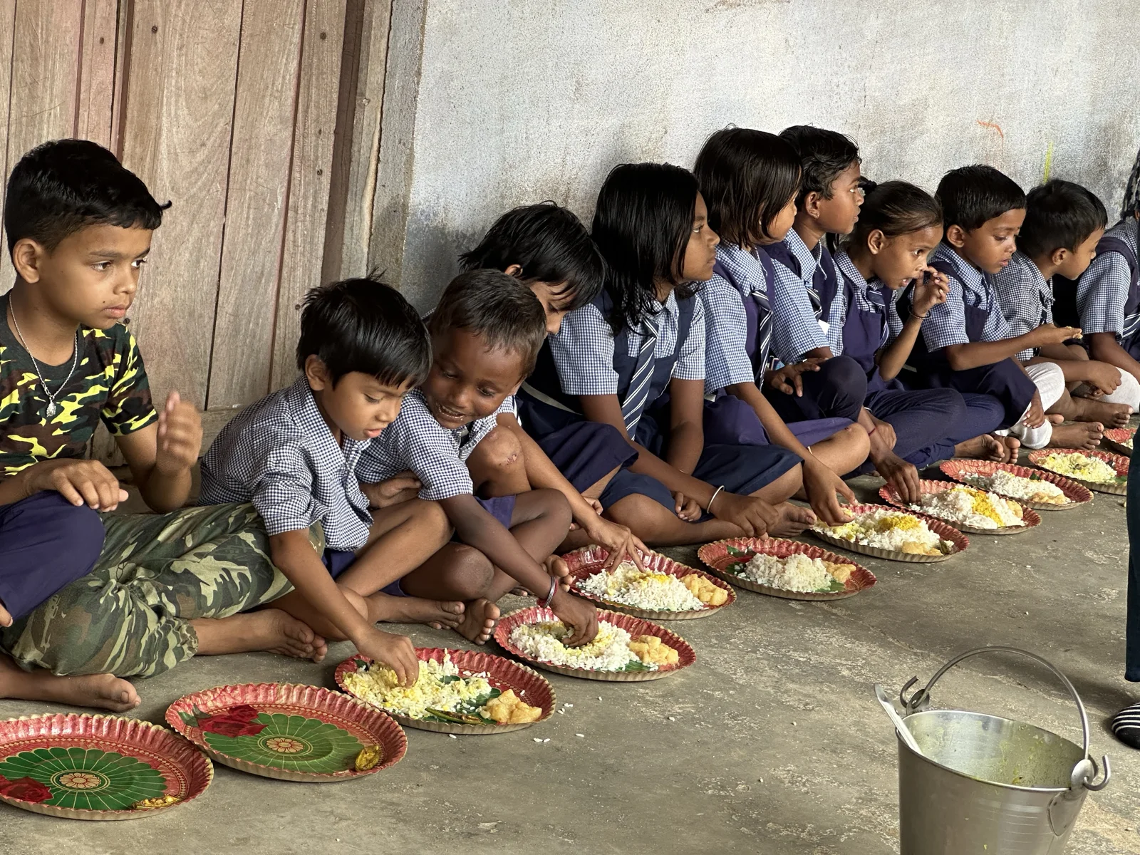 A festive lunch shared at school.